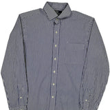 Polo By Ralph Lauren Striped Shirt - Large Blue Cotton