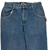 Tupac Hip Hop Jeans - 32W 31L Blue Cotton