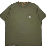 Relaxed Fit Carhartt T-Shirt - 2XL Green Cotton
