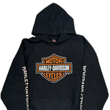 Harley Davidson Graphic Hoodie - 2XL Black Cotton