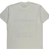 Single Stitch Hanes T-Shirt - Large White Cotton Blend