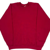 Made In USA 90S Blank Fruit Of The Loom Sweatshirt - Large Red Cotton Blend