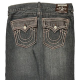 True Religion Contrast Stitch Jeans - 38W 31L Gray Cotton