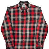 Carhartt Checked Flannel Shirt - Large Red Cotton