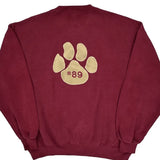 Made In USA Russell Athletic Sms Football Sweatshirt - 2XL Burgundy Cotton