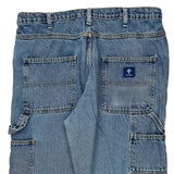 Big Mac Double Knee Carpenter Pants - 35W 30L Blue Cotton