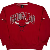 Chicago Bulls Unk Nba Sweatshirt - Large Red Cotton