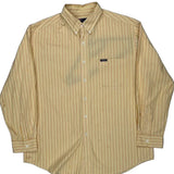 Chaps Ralph Lauren Striped Shirt - XL Yellow Cotton