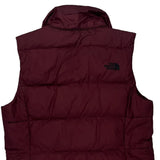 The North Face Gilet - Medium Burgundy Polyester