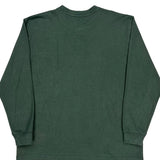Dickies Henley Long Sleeve T-Shirt - XL Green Cotton