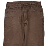 Berne Carpenter Trousers - 34W 30L Brown Cotton