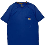 Carhartt T-Shirt - Small Blue Cotton