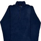 Nike Long Sleeve T-Shirt - XL Navy Polyester