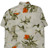 Puritan Floral Hawaiian Shirt - Large Beige Viscose