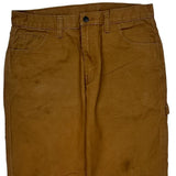 Dickies Carpenter Pants - 33W 31L Brown Cotton