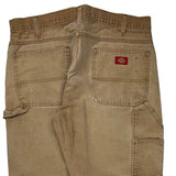 Dickies Carpenter Pants - 36W 31L Beige Cotton