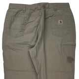 Carhartt Trousers - 37W 29L Khaki Cotton