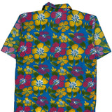 Unbranded Floral Hawaiian Shirt - Medium Multicoloured Cotton