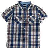 Age 7 Tommy Hilfiger Checked Short Sleeve Shirt - Small Multicoloured Cotton