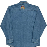 Hard Rock Cafe Logo Hard Rock Cafe Denim Shirt - Large Blue Cotton