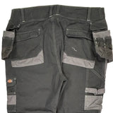 Dickies Cargo Trousers - 40W 30L Black Cotton Blend