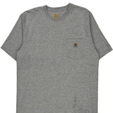 Carhartt Tall T-Shirt - Large Gray Cotton