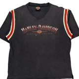 Daytona Beach, Fl Harley Davidson Spellout T-Shirt - XL Black Cotton