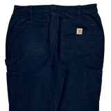 Carhartt Cargo Trousers - 32W UK 12 Navy Cotton