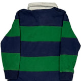 Age 5 Polo By Ralph Lauren Striped Rugby Shirt - XS Green Cotton