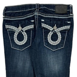 Big Star Boot Cut Jeans - 33W US 8 Dark Wash Cotton Blend