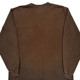 Carhartt Long Sleeve T-Shirt - Large Brown Cotton