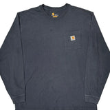 Carhartt Long Sleeve T-Shirt - XL Gray Cotton