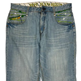 London Pepe Jeans Graphic Jeans - 42W 31L Light Wash Denim