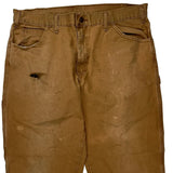 Carhartt Carpenter Trousers - 36W 25L Brown Cotton