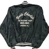 Made In USA Uncle Charlie'S The Boobie Trap Richard A. Leslie Varsity Jacket - 2XL Black Polyester