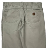 Carhartt Carpenter Trousers - 36W 29L Beige Cotton