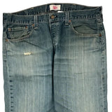 501 Levis Jeans - 38W 32L Light Wash Cotton