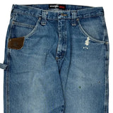 Wrangler Carpenter Jeans - 35W 30L Blue Cotton