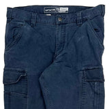 Carhartt Cargo Cargo Trousers - 34W 30L Blue Cotton