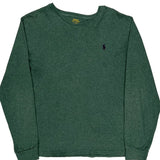 Polo By Ralph Lauren Long Sleeve T-Shirt - Large Green Cotton