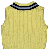 Age 6 Polo By Ralph Lauren Striped Sweater Vest - XS Yellow Cotton
