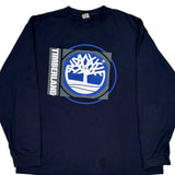 Timberland Graphic Long Sleeve T-Shirt - XL Navy Cotton
