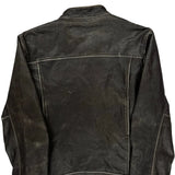 Diesel Leather Jacket - Medium Black Leather