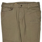 Unbranded Double Knee Cargo Pants - 38W 30L Khaki Cotton