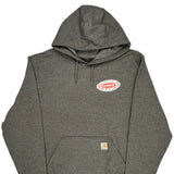 Carhartt Hoodie - Large Gray Cotton Blend