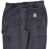 Carhartt Carpenter Trousers - 28W UK 8 Grey Cotton
