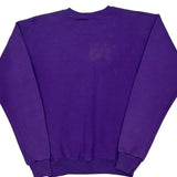 90S Blank Lee Sweatshirt - Small Purple Cotton Blend