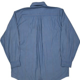 Nautica Striped Shirt - Large Blue Cotton