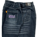 Los Angeles Lakers Unk Graphic Jeans - 34W 32L Dark Wash Cotton