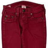 True Religion Skinny Jeans - 24W US 0 Red Cotton